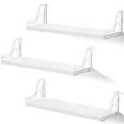 RRP £30.14 SRIWATANA Large Floating Shelves for Wall Shelf Set of 3 with 43.5cm Length