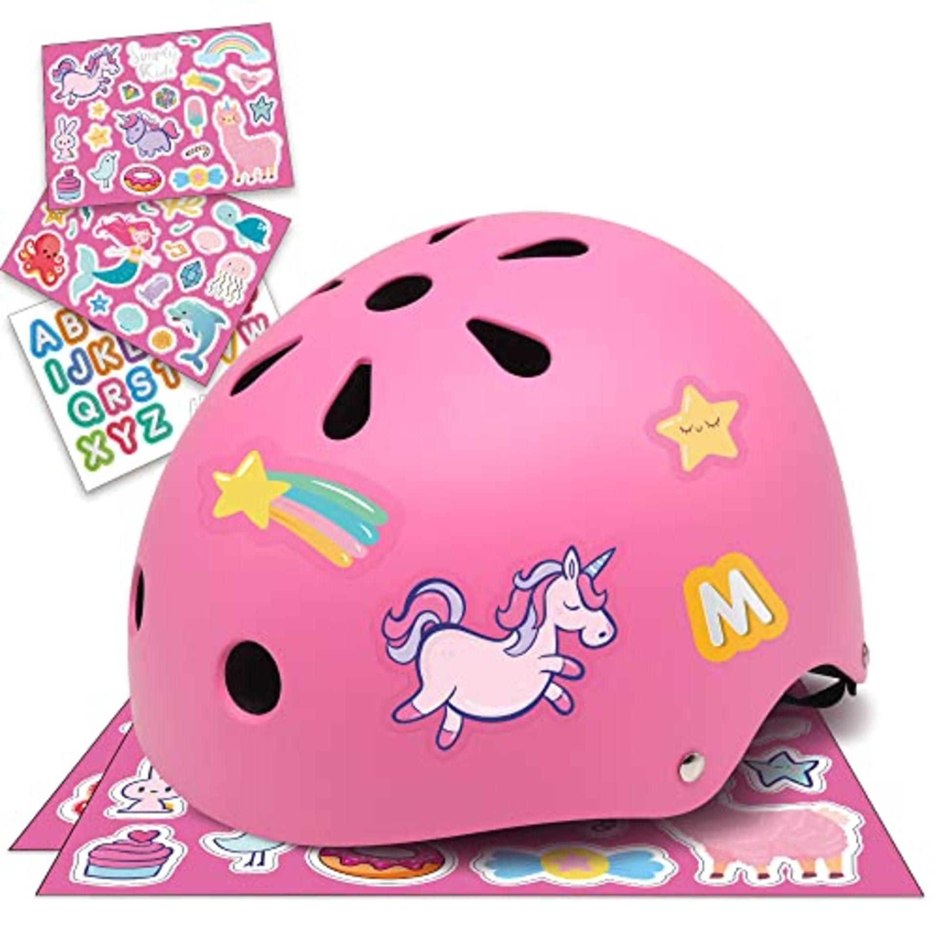 RRP £31.05 Simply Kids Bike Helmet with DIY Stickers for Toddler