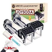 RRP £15.61 Joysoda Upgrade 2Packs 32CM humane mouse traps with clean brush and glove