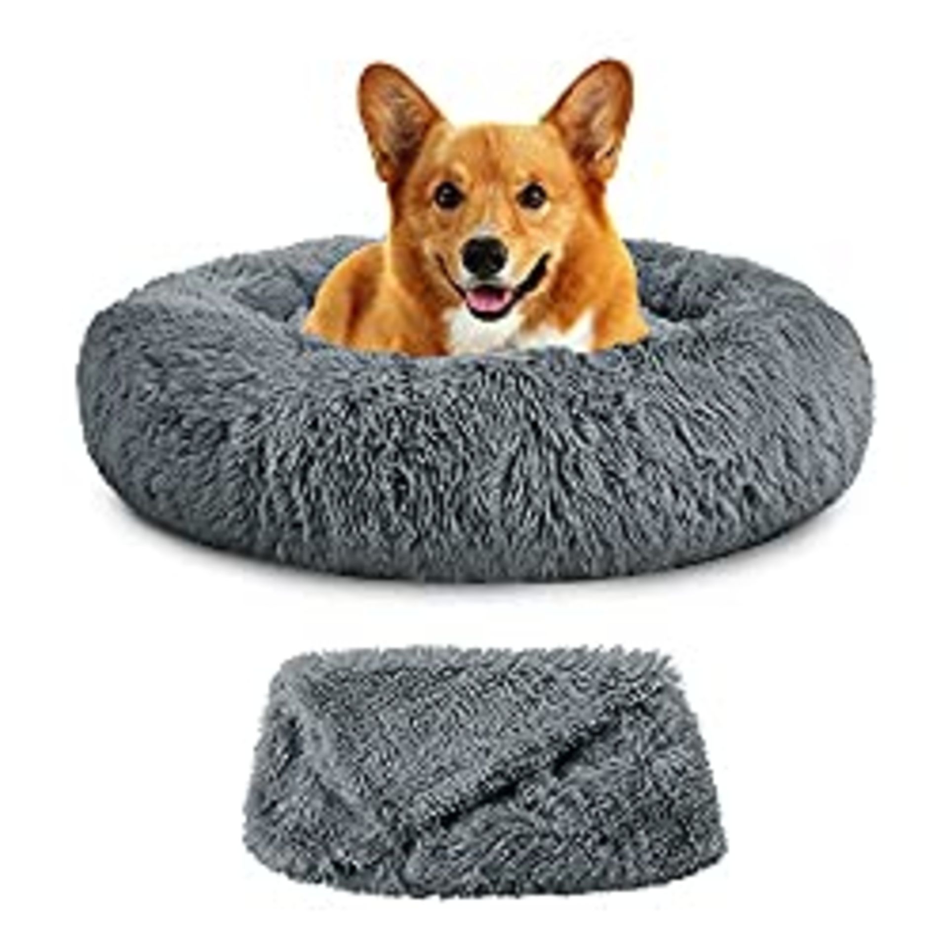 RRP £30.36 Mirkoo Dog Beds Calming Pet Bed for Large Medium Small Dogs