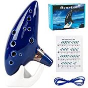 RRP £16.40 Ocarina Kmise Ocarinas 12 Tones Alto C with Song Book