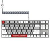 RRP £58.93 AJAZZ AK873-75% Wired Gaming Keyboard with Coiled Usb