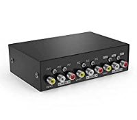 RRP £12.22 AV RCA Switch Box 2 in 1 out