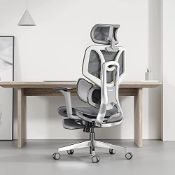 RRP £502.49 Hbada Ergonomic Office Chair Elastic Adaptative Adjustment