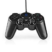 RRP £11.15 Nedis Wired Controller Gamepad with Vibration and USB