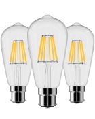 RRP £8.92 B22 ST64 Filament LED Bulbs