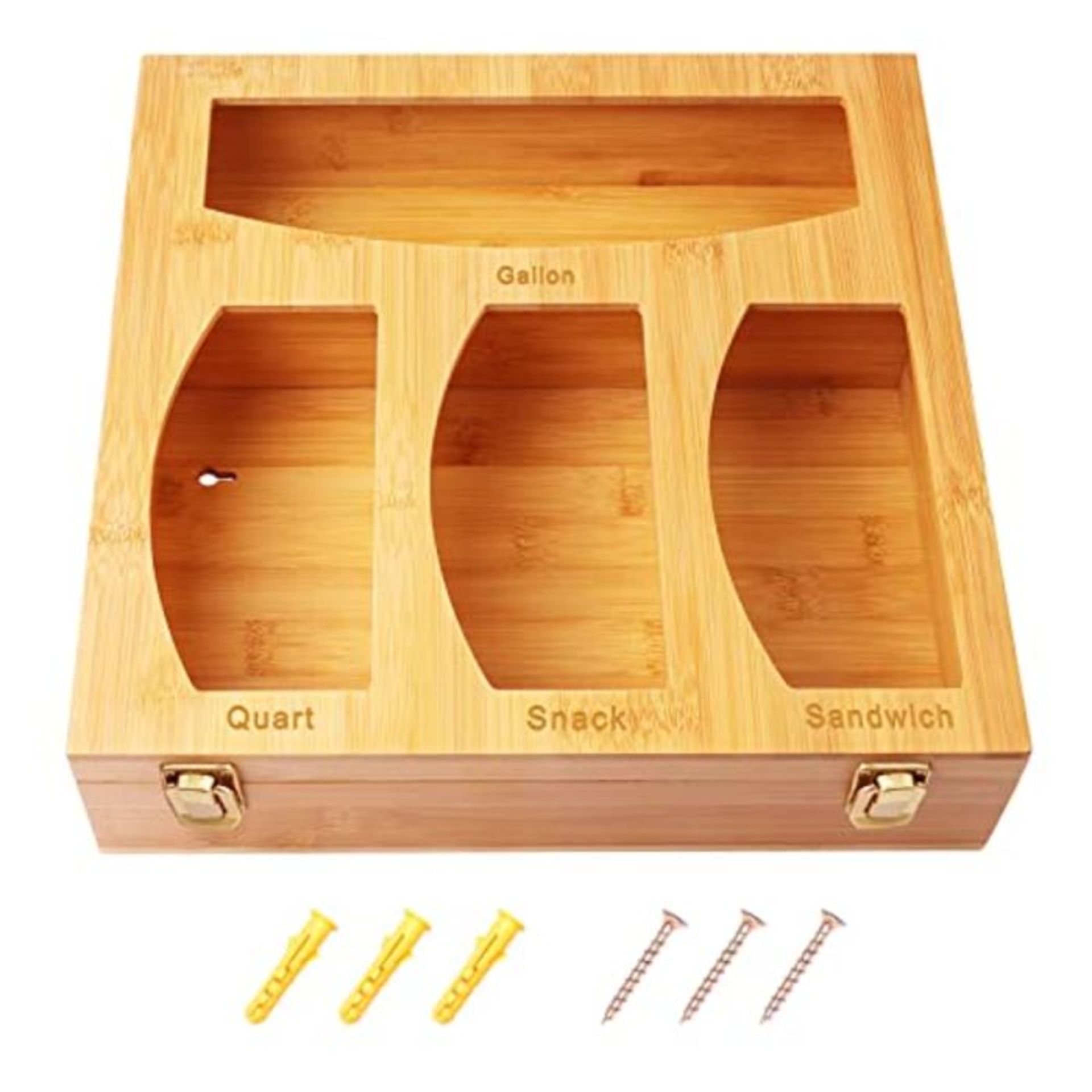 RRP £11.79 Bamboo Ziplock Bag Storage Organizer for Drawer - Image 2 of 5