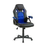 Neo Tilt Swivel PU Leather Mesh Office Racing Gaming Style Computer Desk Chair (Blue) Total RRP £79.