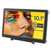 RRP £118.35 ELECROW Portable Monitor 10.1 Inch CCTV Monitor 1920x1080