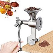 RRP £58.02 CGOLDENWALL Manual Grain Grinder Poppy Seeds Mill Hand