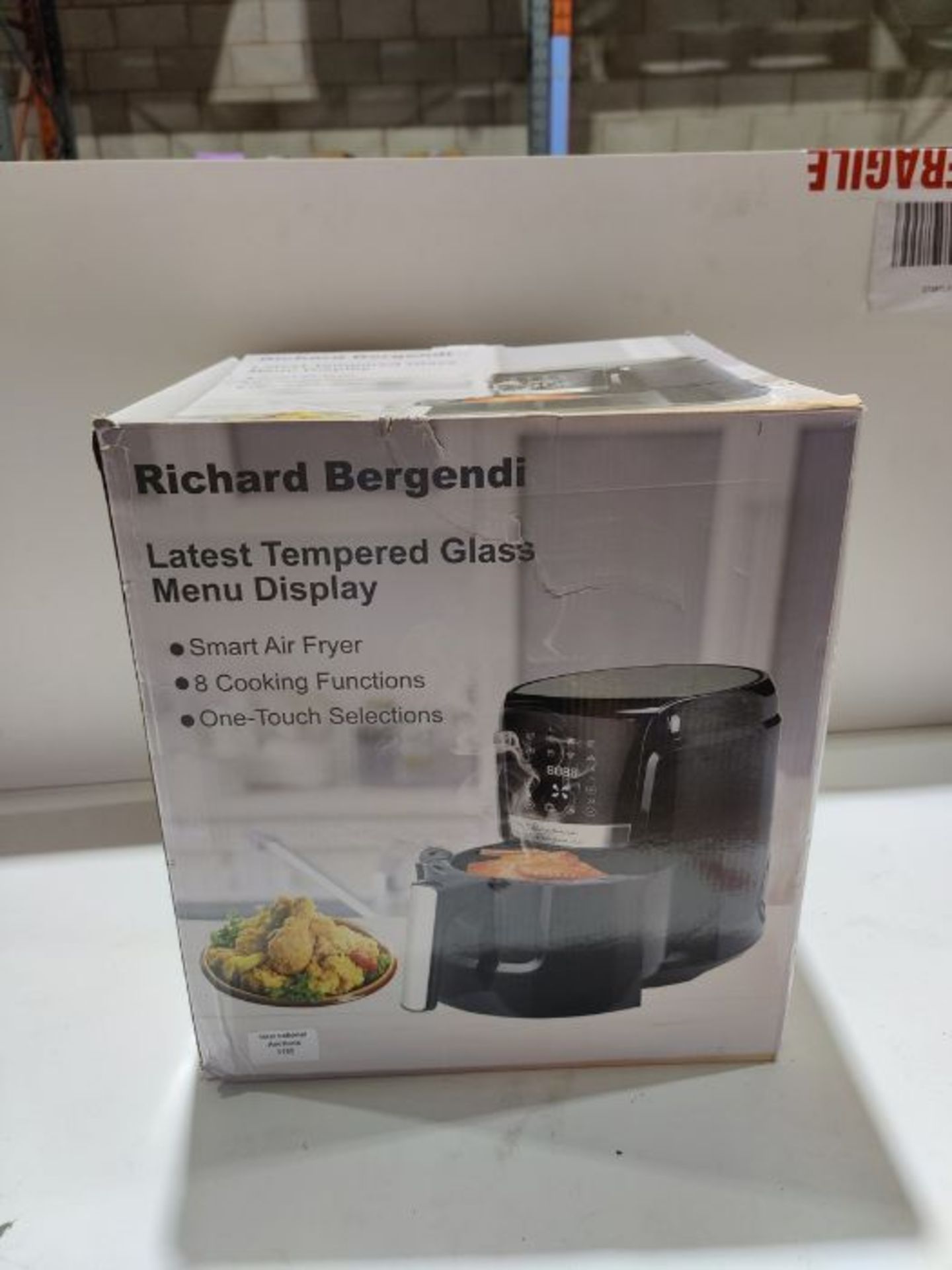 RRP £53.59 Richard Bergendi Air Fryer with 8 Presets Cooking Mode - Image 2 of 3