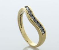 18ct Yellow Gold Diamond 'V' Wishbone Ring 0.50 Carats - Valued By AGI £2,995.00 - A twist on the