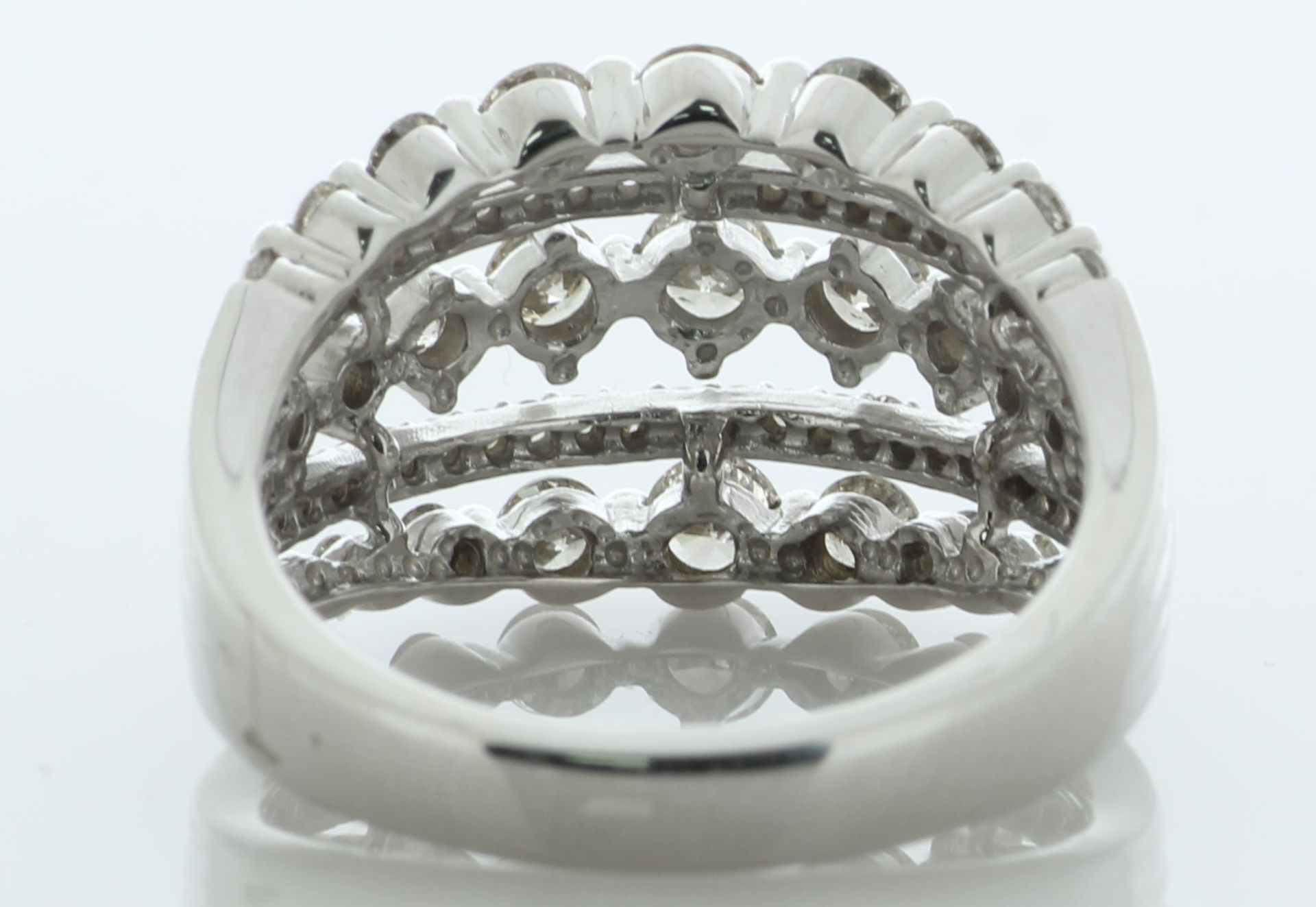 14ct White Gold Half Eternity Diamond Ring 1.76 Carats - Valued By AGI £5,995.00 - This stunning - Image 3 of 4