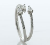 10ct White Gold 'Serpent' Diamond Ring 0.50 Carats - Valued By AGI £3,520.00 - This 'serpent'