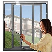 RRP £25.46 Adjustable DIY Magnetic Window Screen Max 71 x 43 Fits