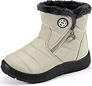 RRP £35.13 Gaatpot Kids Snow Boots Boy's Girl's Warm Fur Lined