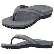 RRP £24.55 Thearches Women's Orthotic Sandals High Arch Support Flip Flops
