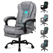 RRP £156.32 ELFORDSON Office Chair Massage with Footrest for Home Office