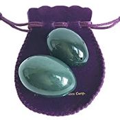 RRP £68.19 Nephrite Jade Eggs 2-pcs Set for Tightening Yoni Love Muscles