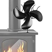 RRP £24.55 Wood Stove Fan for Log Burner/Wood/Fireplace