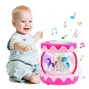 RRP £14.95 Baby Toys 12 18 Months Unicorn Carousel Rotating Projector