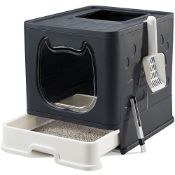 RRP £40.19 Vealind Covered Cat Litter Box with Lid for Small and Medium Cats
