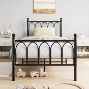 RRP £89.20 JURMERRY 3ft Single Metal Bed Frame with Headboard