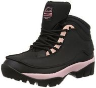RRP £42.44 Groundwork Gr386, Women's Safety Boots, Black/pink, 7 UK (40 EU)
