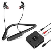 RRP £51.35 Golvery Bluetooth Headphones Transmitter for TV Watching