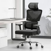 RRP £111.65 Hbada Ergonomic Office Chair Elastic Adaptative Adjustment