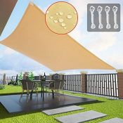 RRP £22.49 Orgrul Sun Shade Sail 2.5m X 2.5m Waterproof