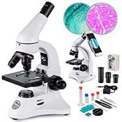 RRP £126.82 2000X Optical Metal Microscope for Adults Kids Students