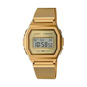 RRP £139.05 Casio Women Digital Quartz Watch with Stainless Steel Strap A1000MG-9EF