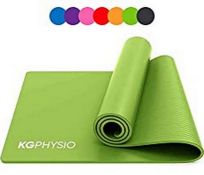 RRP £22.32 KG Physio Non Slip Yoga Mat with Yoga Mat Strap
