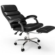 RRP £145.15 Flamaker Executive Office Chair With High Back & Footrest Support