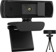 RRP £167.39 Emonoo 1080P AutoFocus Full HD Webcam with Privacy Cover