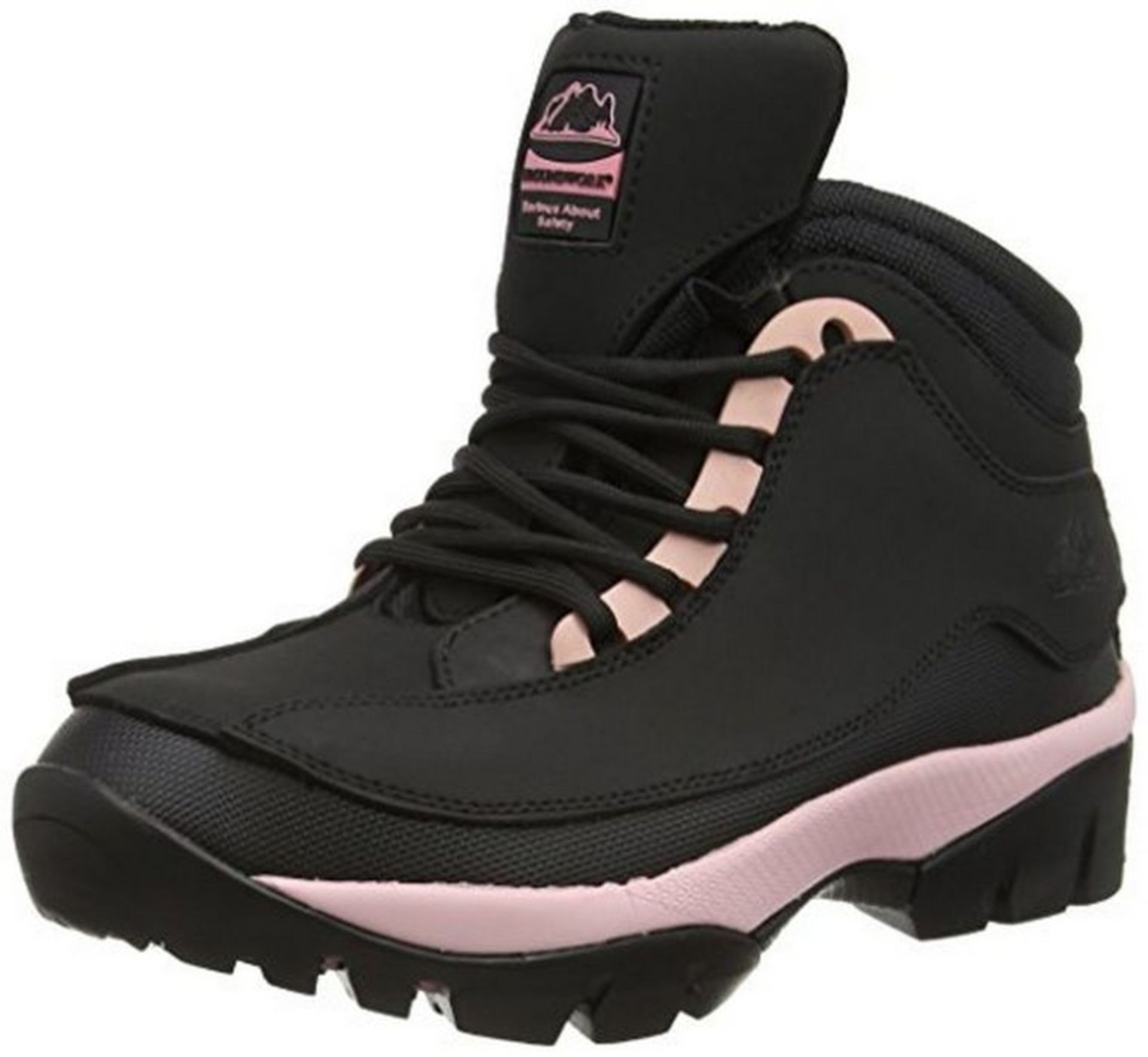 RRP £42.44 Groundwork Gr386, Women's Safety Boots, Black/pink, 7 UK (40 EU) - Image 3 of 4