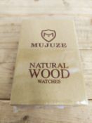 RRP £33.98 BRAND NEW STOCK Mens Womens Wooden Watches