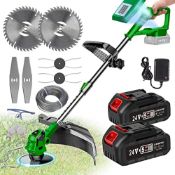 RRP £41.81 Cordless Strimmer with Metal Blades Strimmer