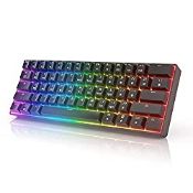 RRP £83.52 BRAND NEW STOCK HK GAMING GK61 Mechanical Gaming Keyboard 60 Percent