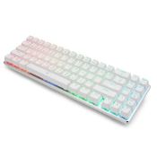 RRP £44.65 HUO JI Compact Wireless Mechanical Keyboard: RGB Backlit Keyboard