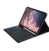 RRP £17.85 Bluetooth Reachargeable Backlit Keyboard Case for iPad