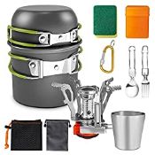 RRP £22.77 AUTOPkio Camping Cookware Kit with Stove