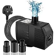 RRP £17.27 BARST 600L/H Submersible Pump with Filter