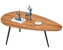 RRP £78.03 SAYGOER Coffee Table Living Room Mid Century Drop Shape