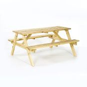 RRP £185.35 BrackenStyle Chester Picnic Table - A Frame Pub Bench - 6 Person (Green)