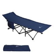 RRP £66.32 ALPHA CAMP Camping Folding Bed