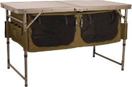 RRP £125.06 Fox Session Folding Table With Storage CAC784