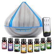 RRP £33.53 500ML Scented Oil Diffusers with 8 Essential Oils Set