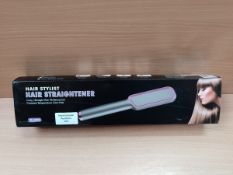 RRP £17.09 Hair Straighteners Brush for Women 2-in-1 LCD Display